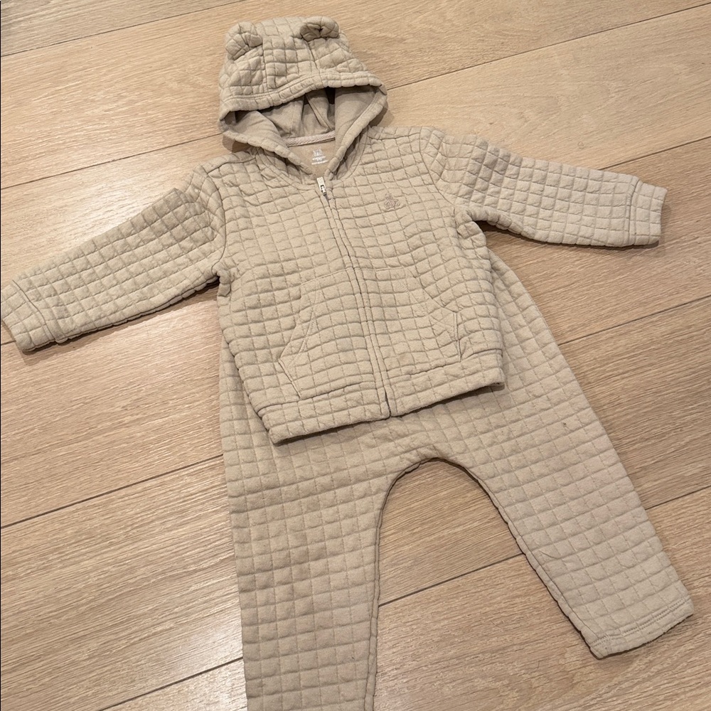 Baby Gap Quilted Bear Sweatsuit
